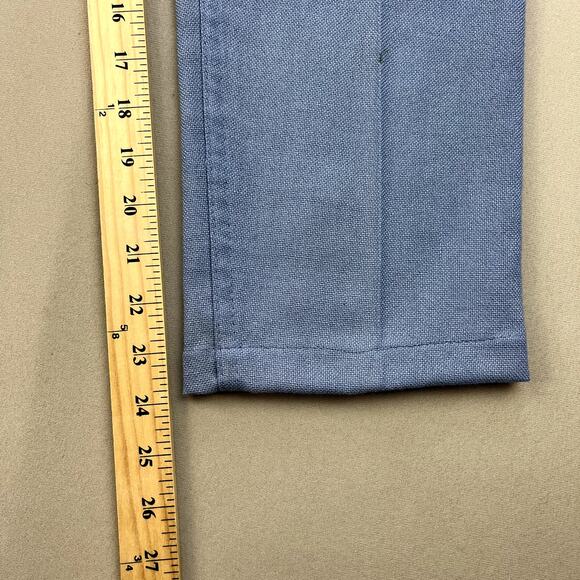 Vintage Levis Sta-Prest Pants Mens 29 Blue Chino Straight Leg Big E Slacks 70s - Picture 12 of 15